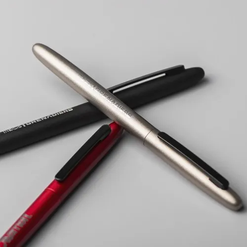 Stylo à bille métal twist RETRO Argent stock FR