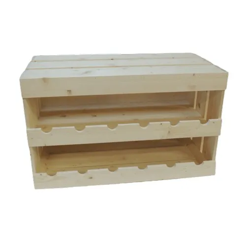 Caisse Présentoir Bois 12 Bouteilles Personnalisable