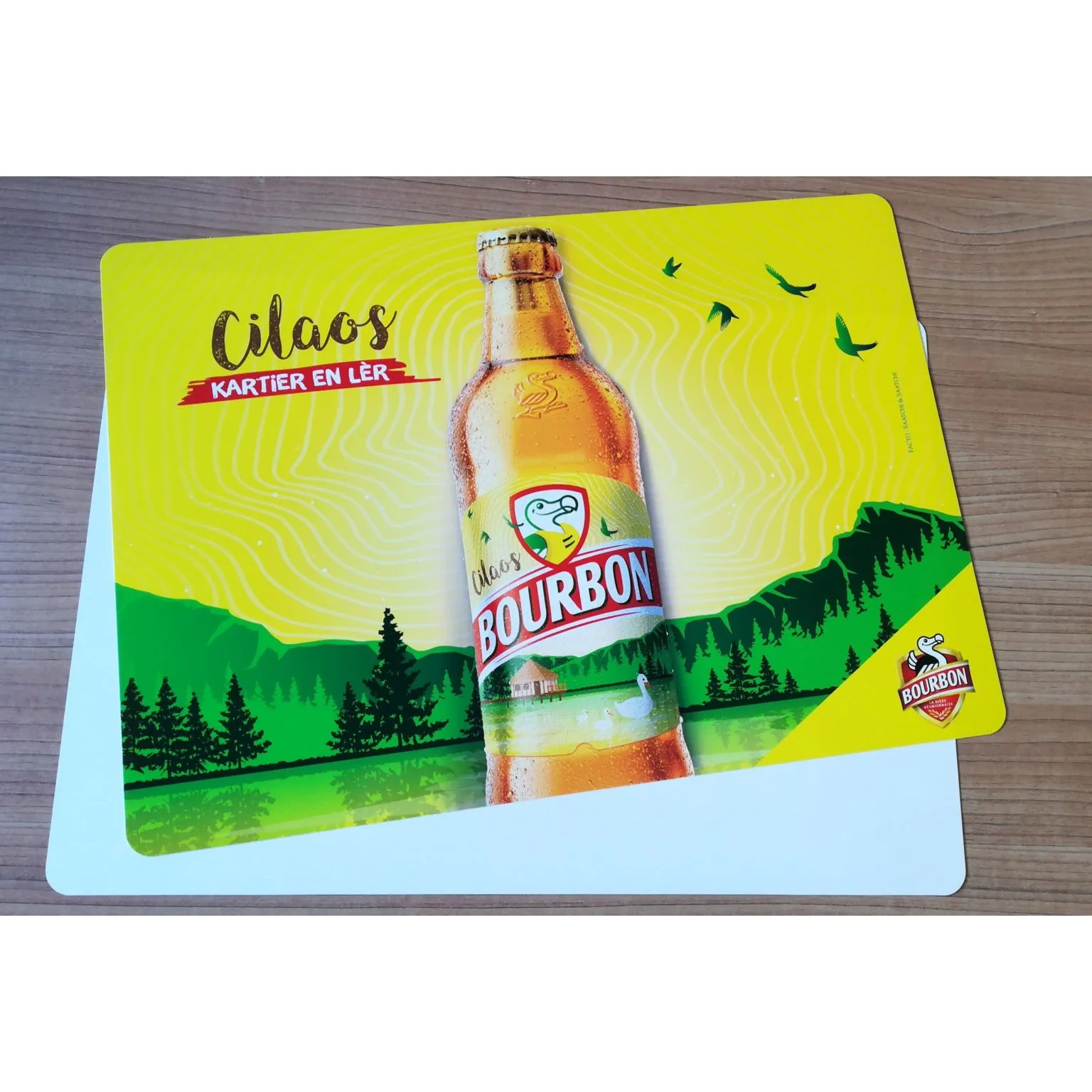 Sets de table publicitaires personnalisés - Liège, PP ou mousse