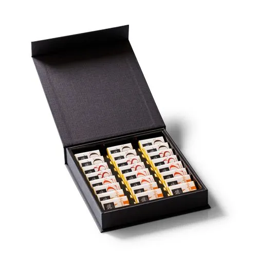 Coffret Dégustation 24 Carrés de Chocolat Personnalisable