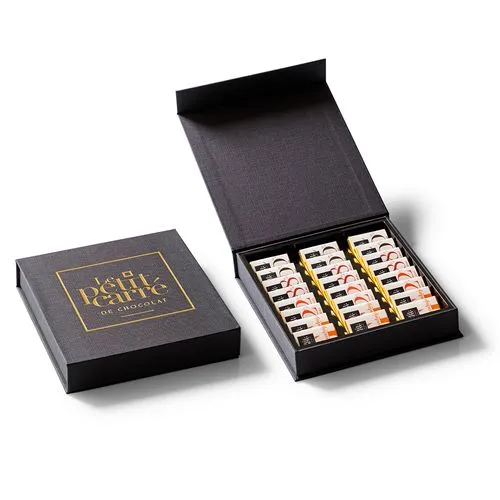 Coffret Dégustation 24 Carrés de Chocolat Personnalisable