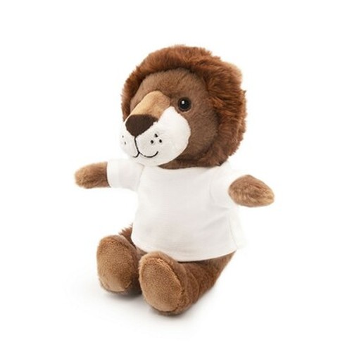 Lion en Peluche Écologique RPET avec T-shirt Personnalisable