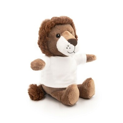 Lion en Peluche Écologique RPET avec T-shirt Personnalisable