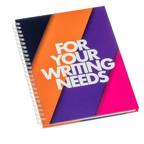 Carnet à Spirale A5 Couverture Rigide Personnalisable 100 Feuilles