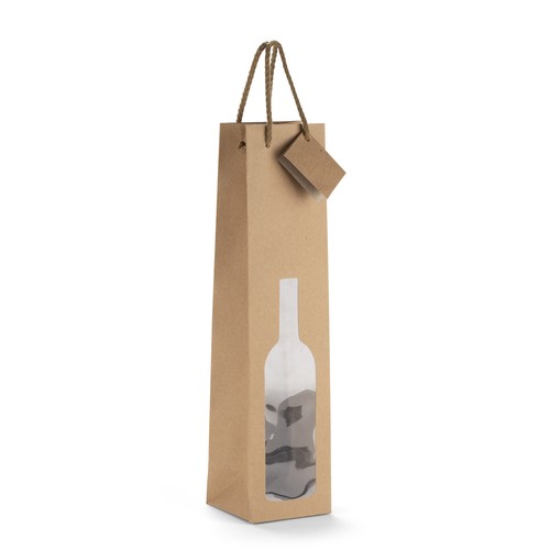 Sac à bouteille personnalisable en non-tissé noir - Cadeau d'entreprise