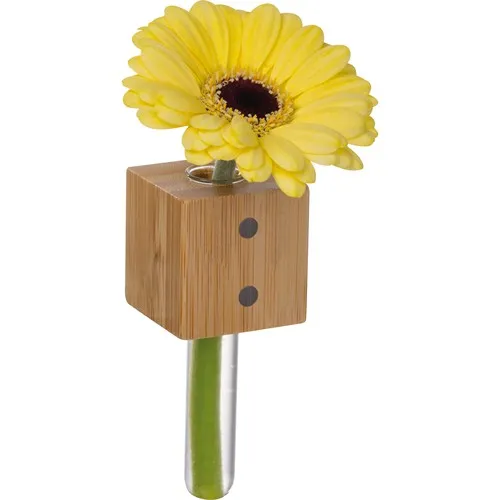 Aimant Réfrigérateur Bambou avec Vase - Objet Publicitaire Écologique