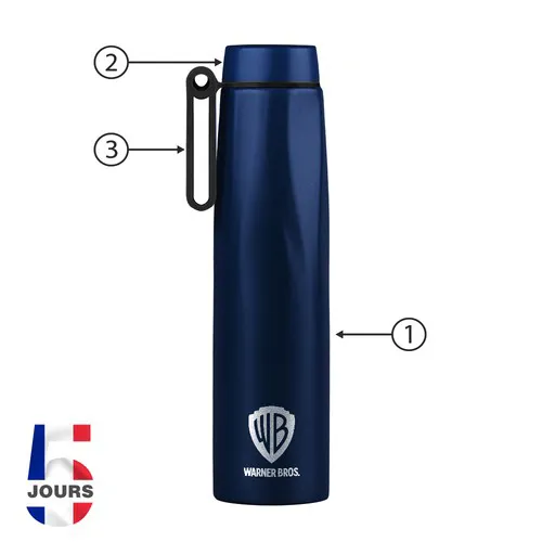 Bouteille isotherme 0.75L/25oz BLEU