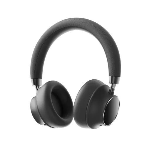 CASQUE A REDUCTION DE BRUIT ANC BLUETOOTH SANS FIL NOIR ET ALUMINIUM
