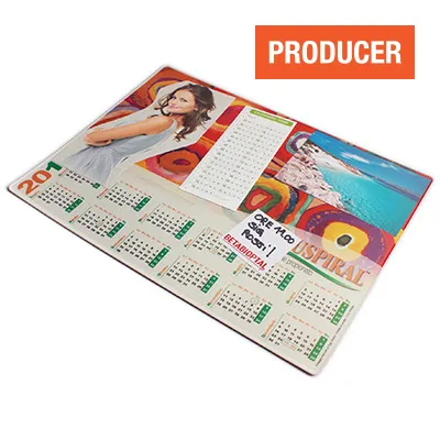 Sous-main PVC personnalisable avec couverture transparent