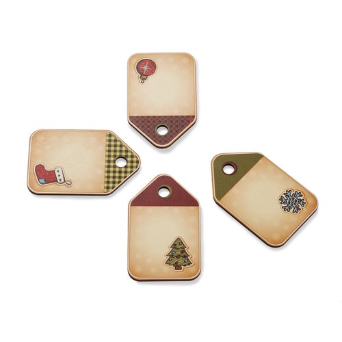 Trio de Suspensions de Noël en Bois Personnalisables