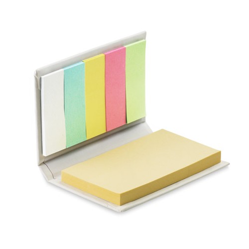 Carnet avec Notes Autocollantes Personnalisables - 5 Couleurs