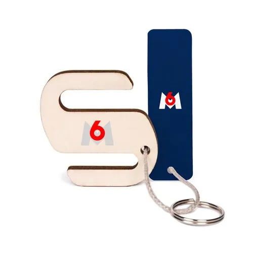 Porte-clés Support Téléphone en Bois Personnalisable - Made in France