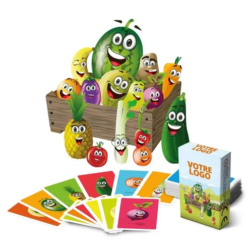 Jeu de mémo "Fruits et légumes" - 33 cartes