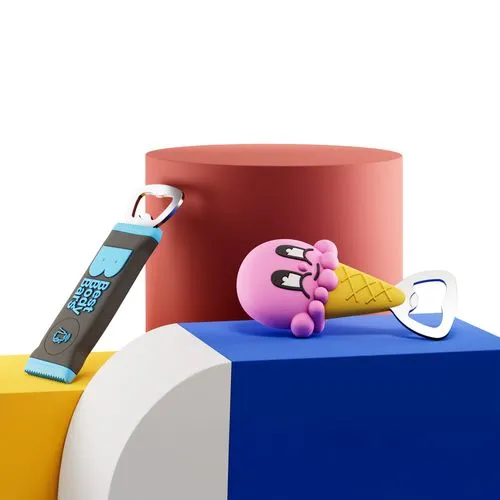 Ouvre-bouteille personnalisé PVC avec option puce NFC