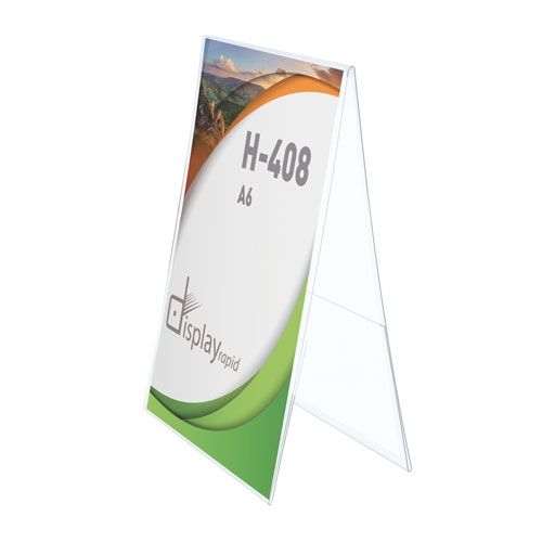Porte-affiche PVC horizontal format A8 personnalisable
