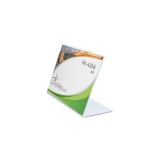 Porte-affiche PVC horizontal format A8 personnalisable