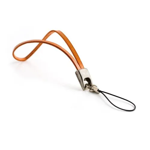 Lanyard Mobile en Simili Cuir avec Attache Métallique Personnalisable