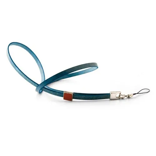 Lanyard Mobile en Simili Cuir avec Attache Métallique Personnalisable
