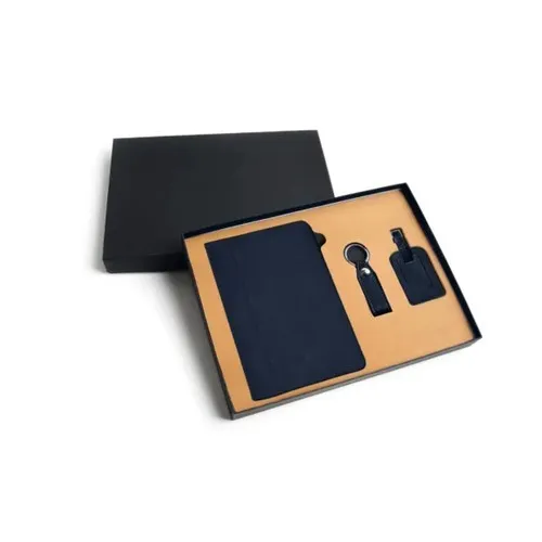 Coffret Travel Pack Cuir Personnalisé - 3 Accessoires Voyage