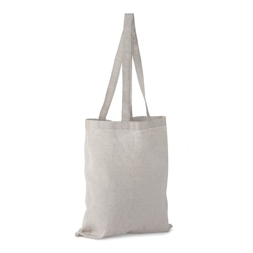 Sac Shopping Coton Recyclé 140g Personnalisable - Gris