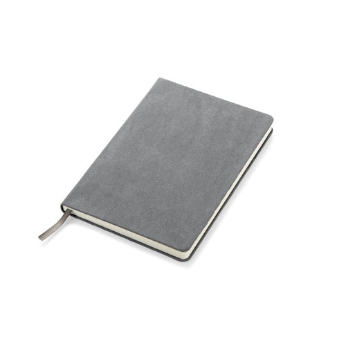 Carnet A5 Ligné Premium - Couverture Aspect Cuir Gris