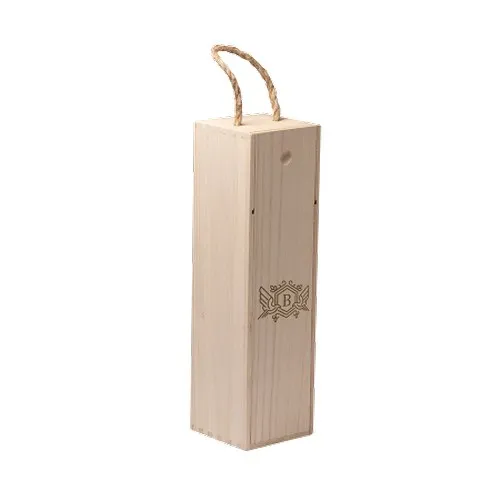 Caisse en Bois pour Bouteille avec Poignée - Personnalisable