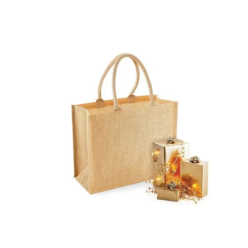 Shimmer Jute Shopper