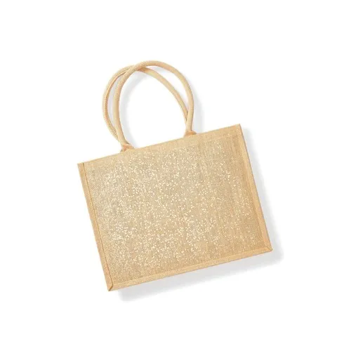 Shimmer Jute Shopper