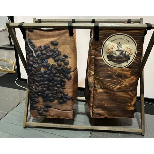 Panier de Rangement Personnalisable en Bois et Tissu - 110x50x83cm