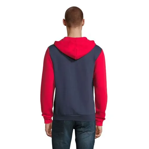 Veste Zippée à Capuche Unisexe avec Cordon Contrasté Personnalisable