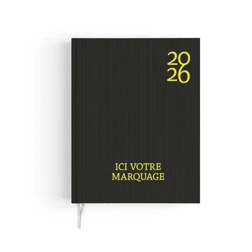 AGENDA EMBOITE HARMONIE 2026 - MINI 90 x 165 mm - COUVERTURE KAKI AVEC PELLICULAGE SOFT TOUCH - SANS MARQUAGE