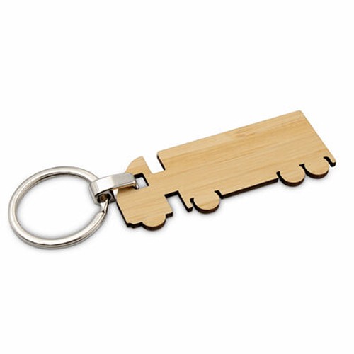 Porte-clés Camion en Bambou Personnalisable | Écologique & Original