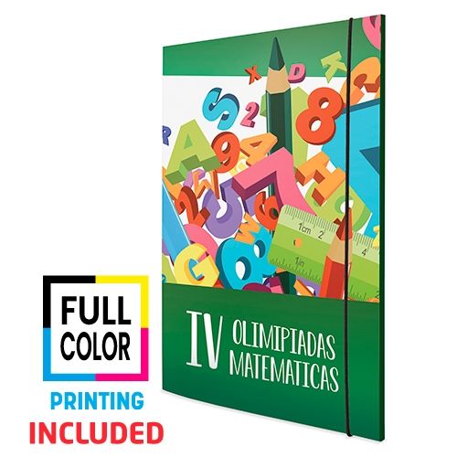 Dossier A4 Personnalisable avec Élastique - Sérigraphie