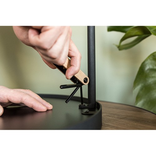 Outil multifonction en bois 6-en-1 avec clés Allen personnalisable