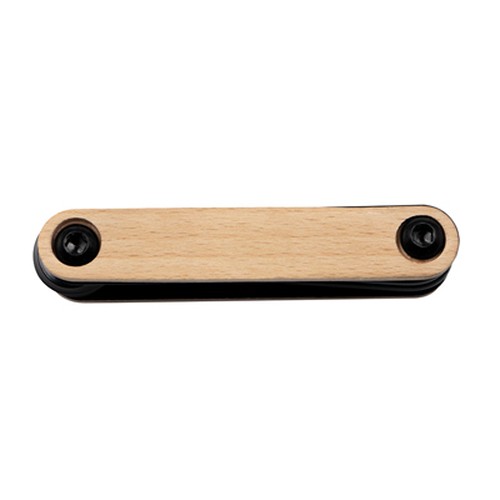 Outil multifonction en bois 6-en-1 avec clés Allen personnalisable