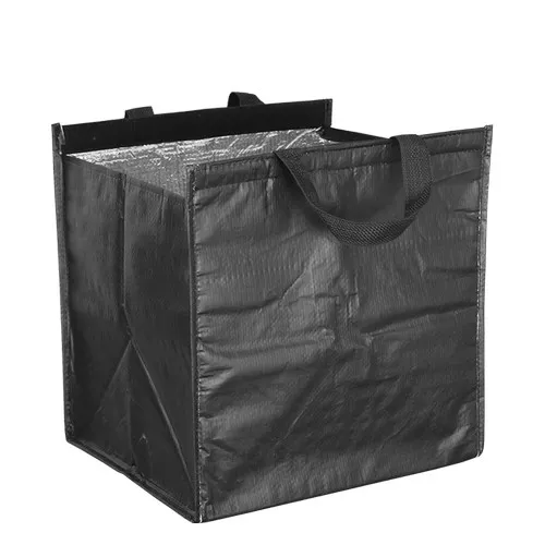 Sac Isotherme Personnalisable en Polypropylène Tissé - Noir
