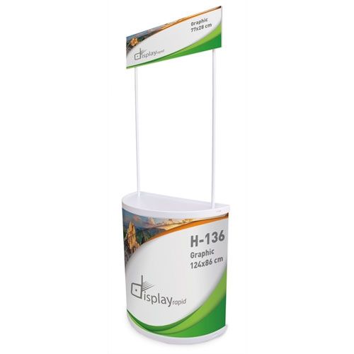 Comptoir Promotionnel Personnalisable - Stand d'Accueil Pliable