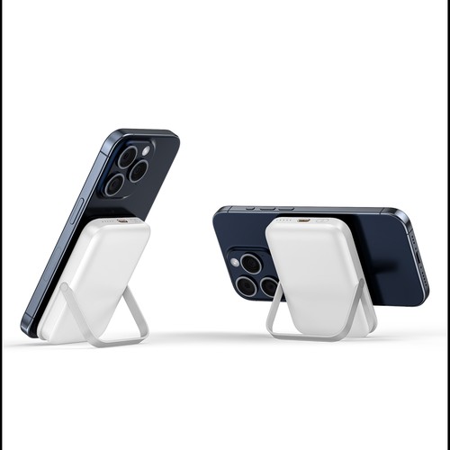 Batterie de Secours MagSafe Stand 5000 mAh Personnalisable