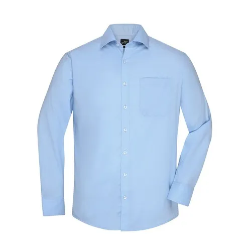 Chemise homme à manches longues en Micro-Twill