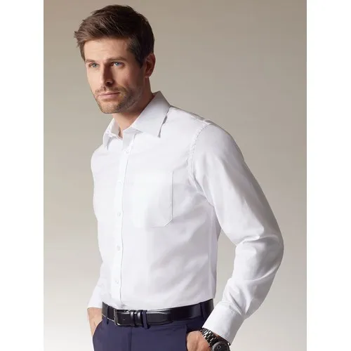 Chemise homme à manches longues en Micro-Twill