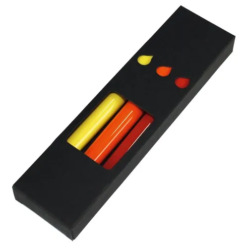 Étui Carton Noir Premium pour Set de 3 Stylos Personnalisables