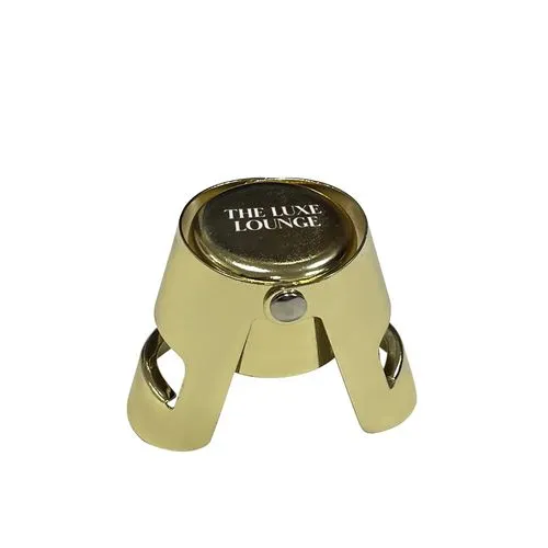 Bouchon à champagne doré personnalisable - Cadeau d'entreprise