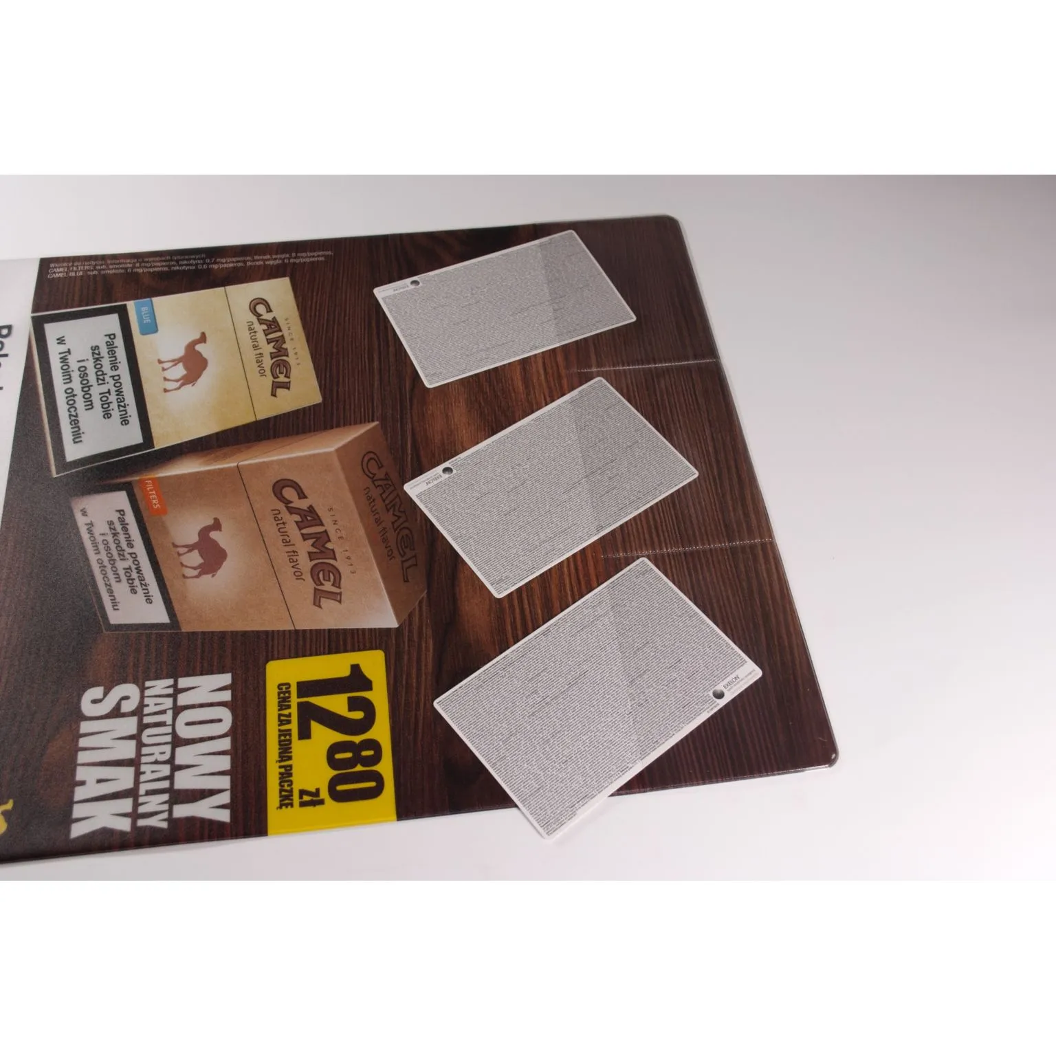 Sous-mains pliables publicitaires avec pochettes - Support de bureau multifonction