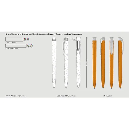 Stylo Bille Transparent Personnalisable Jona Drops