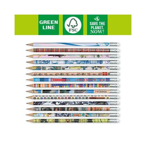 Crayon à Papier Bois Naturel Personnalisable 360° - Certifié FSC