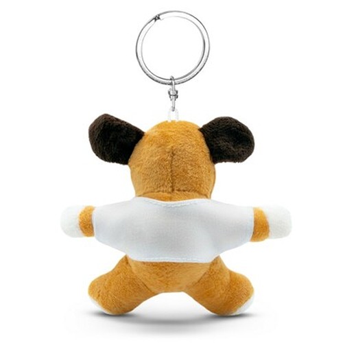 Porte-clés Chien en Peluche avec T-shirt Personnalisable