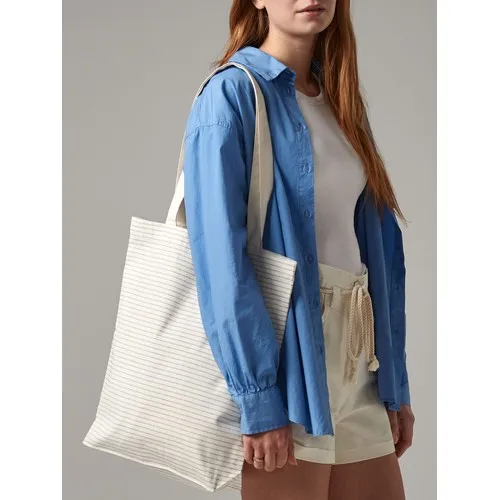 Striped Organic Cotton Tote