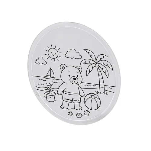 Frisbee à Colorier avec Crayons - Objet Publicitaire Ludique