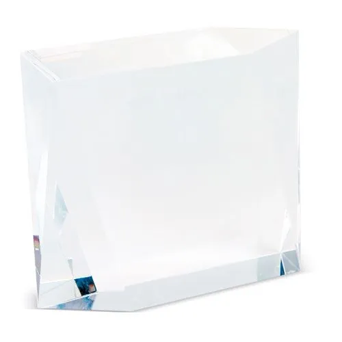 TROPHÉE EN VERRE FORME CARR’E "AKRA"