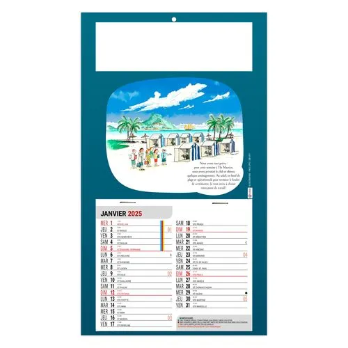 PLAQUE 1 VUE LISE 2026 - DOS CARTON - EURO BLOC - SANS MARQUAGE